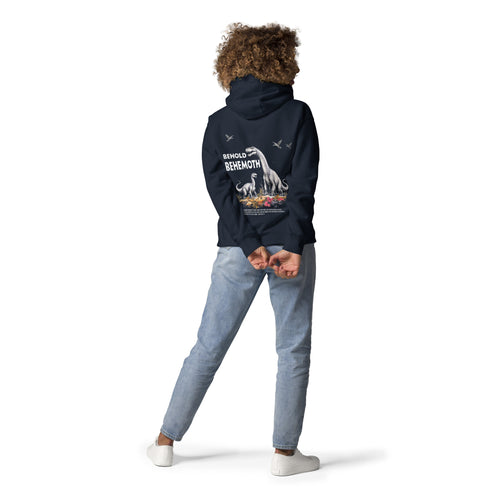 Behold Behemoth Premium Hoodie Christian Bible Verse Premium Hoodie